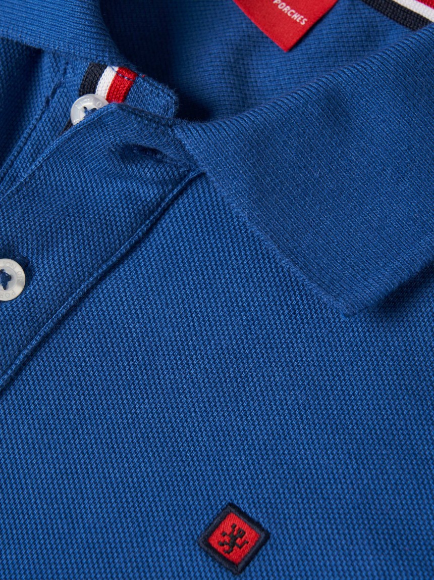 Polo piqué de algodão
