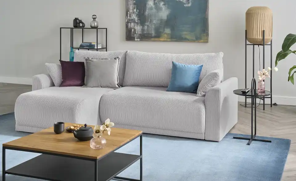 Ecksofa Malyn Hellgrau links