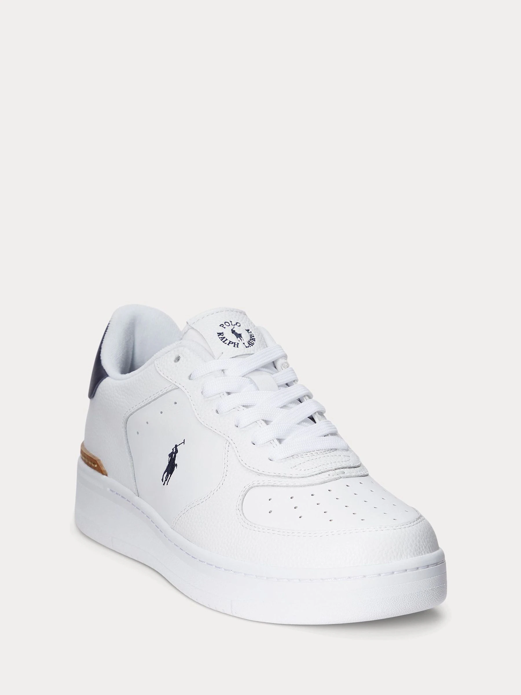 Wit - Polo Ralph Lauren - Masters Court - Leren sneakers