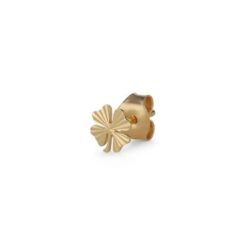 Jane Kønig  Reflection Stud Clover ørering - Forgyldt