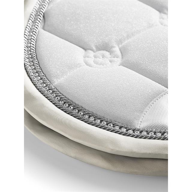 Zadeldek Equestrian Stockholm White Glimmer Springen Wit