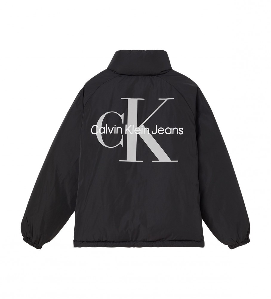 Casaco acolchoado reversível Calvin Klein Jeans, branco/preto