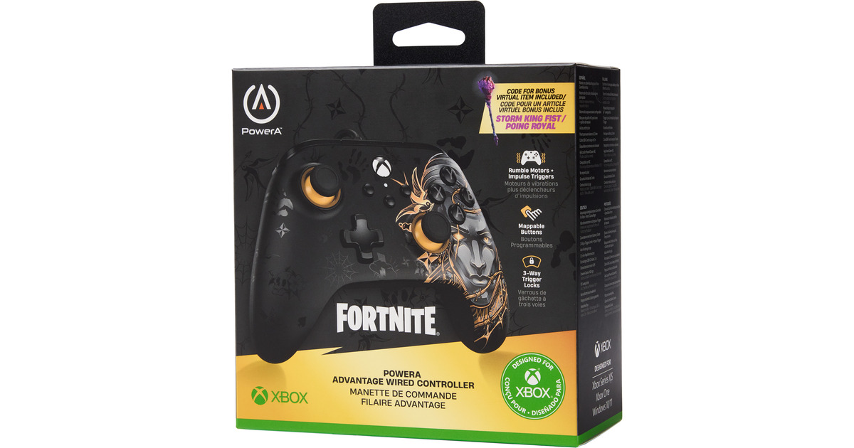 PowerAXbox Wired Controller Midas  (Zwart/goud, Xbox Series X|S, Xbox One, Windows)