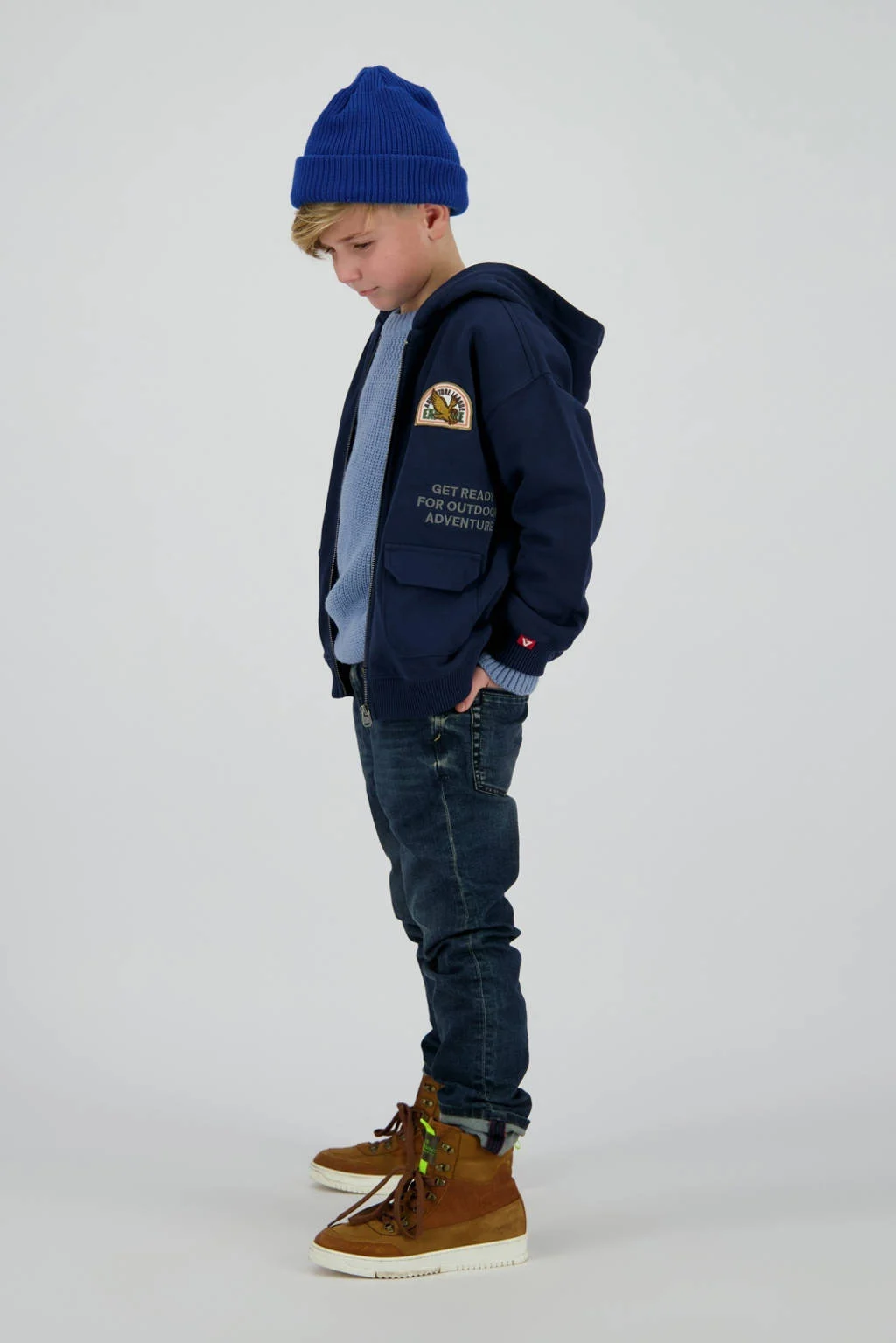 Vingino slim fit jeans dark blue denim