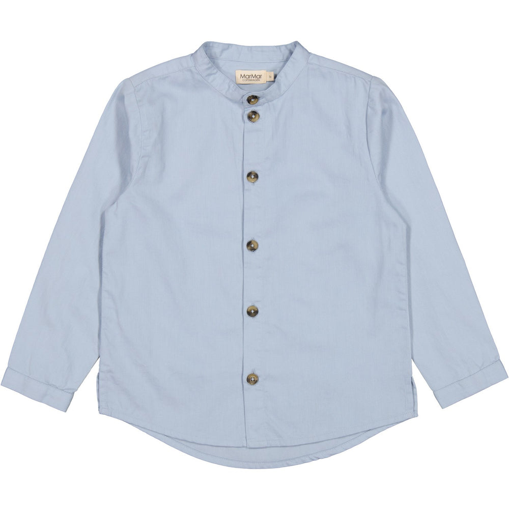 Køb MarMar Cotton Texture Summer Sky Torben Skjorte