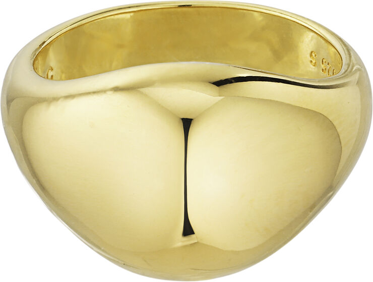 Jane Kønig Atomic Dome Signet Ring Guld