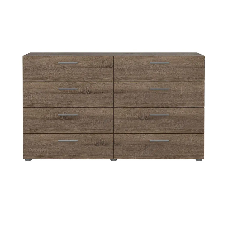 Hioshop Pepe kommode 8 lades truffel decor