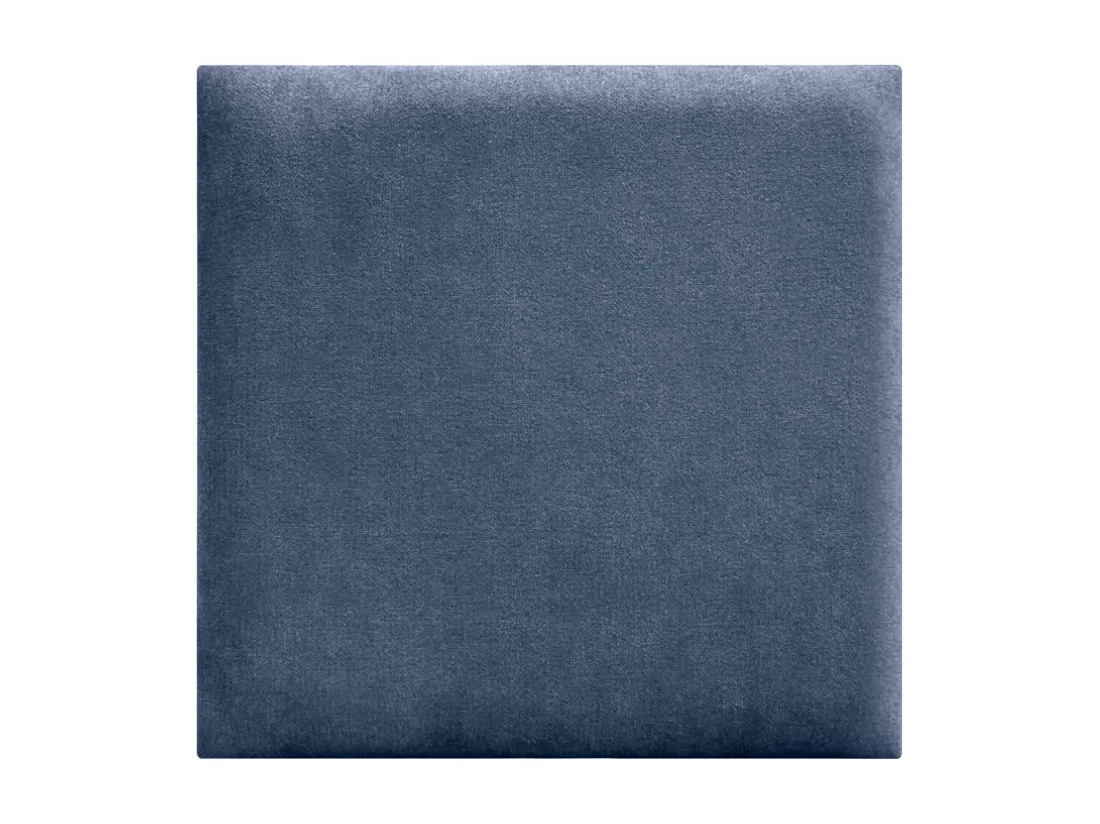 DHOME Lot de 6 Panneaux Rembourrés en Tissu Aqualine Autocollants pour Mur Acoustiques Absorbants Protection contre les Chocs (Bleu, 60x60cm, x6)