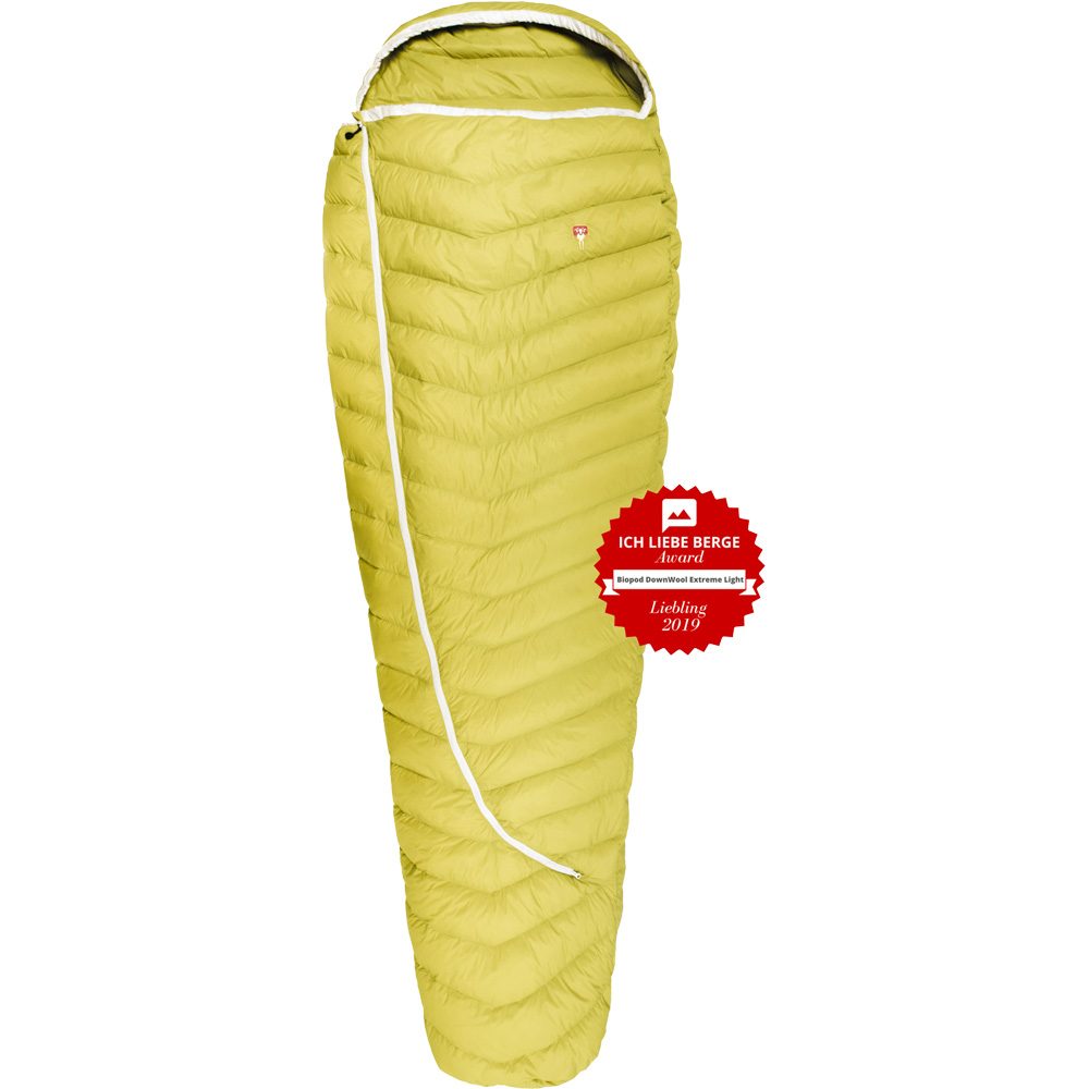 Grüezi Bag Biopod DownWool Extreme Light 185 Schlafsack warm olive