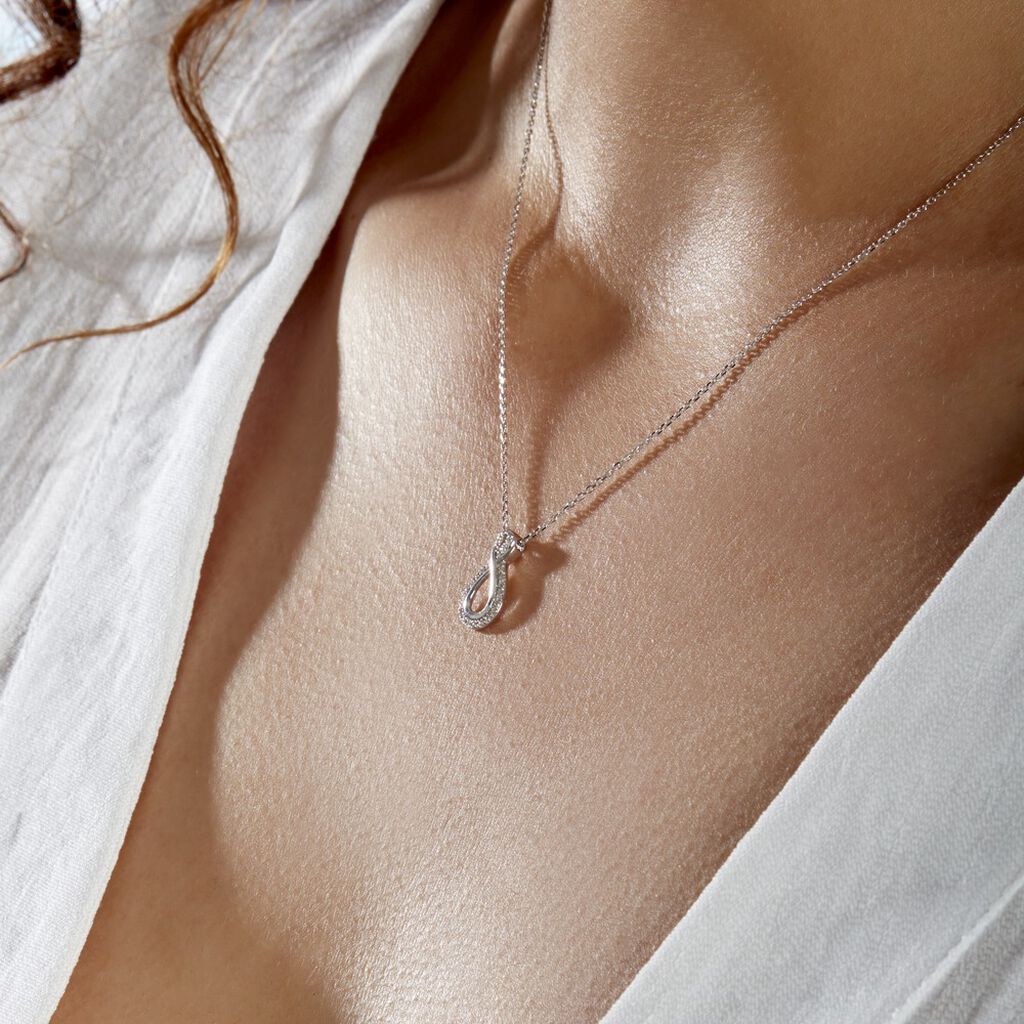 Collier Theanna Or Blanc Diamant