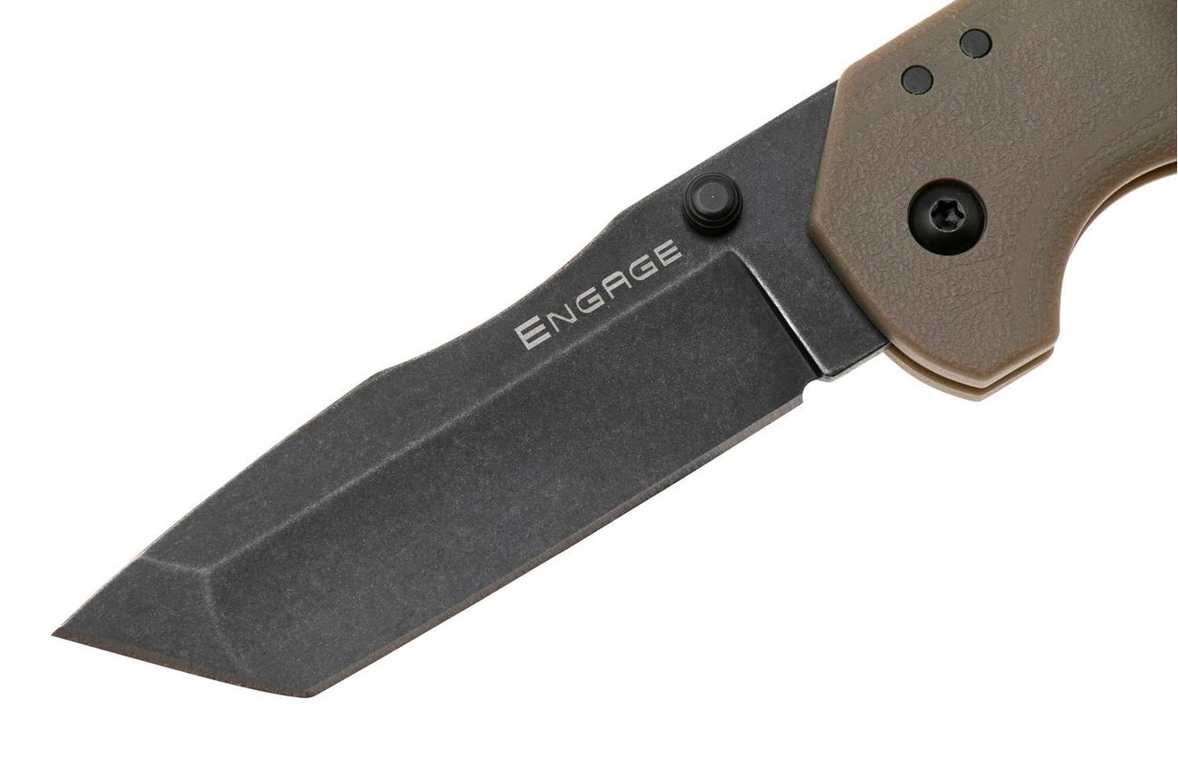 Cold Steel Engage Tanto FL-30DPLT-BF Blackwashed 4116SS, Coyote GFN, zakmes