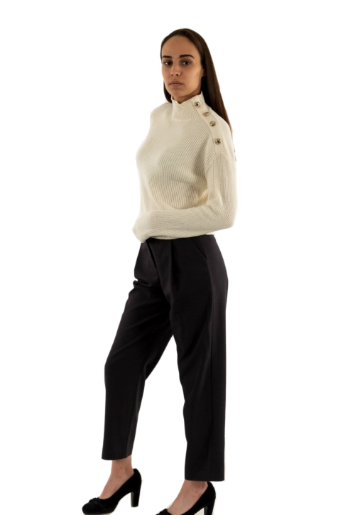 Pull hiver guess jeans zylee g012 cream white