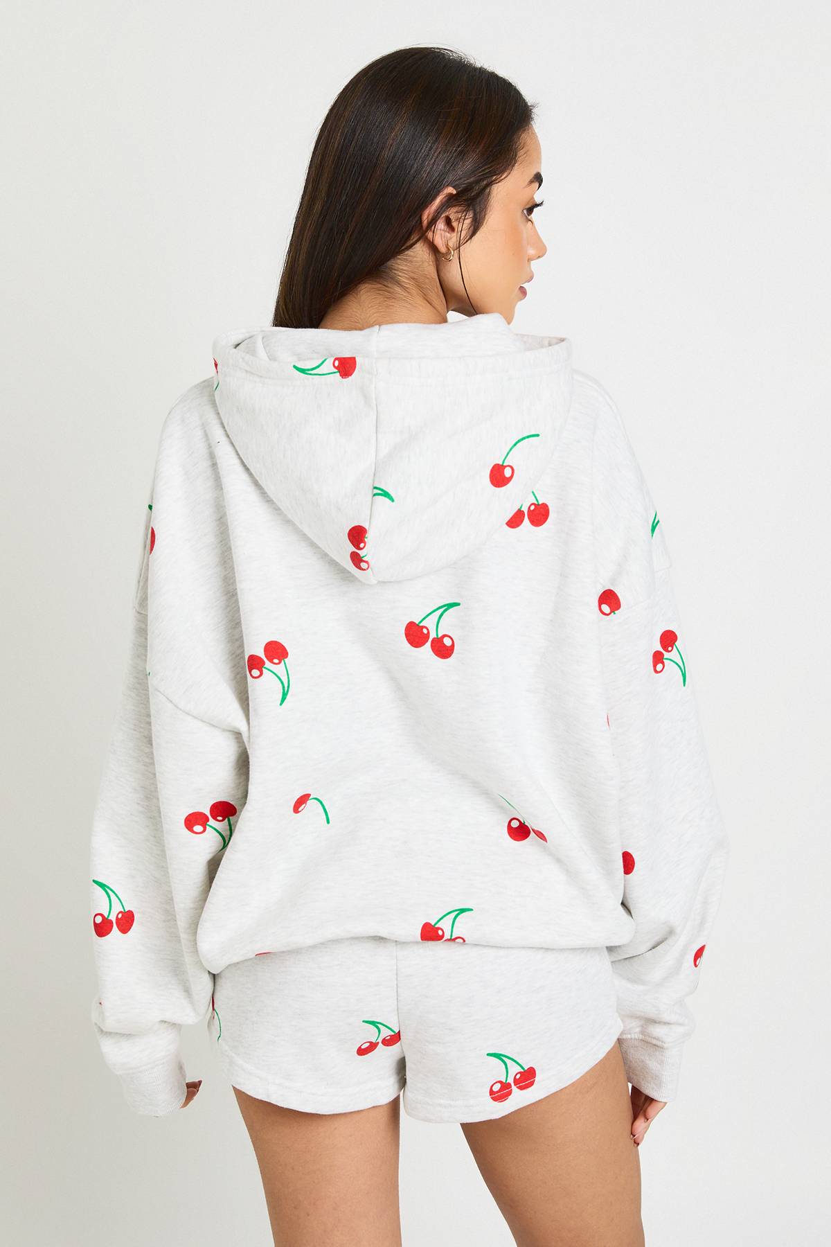 boohoo Ensemble De Survêtement Court À Casynthétiqueche Imprimé Cerises