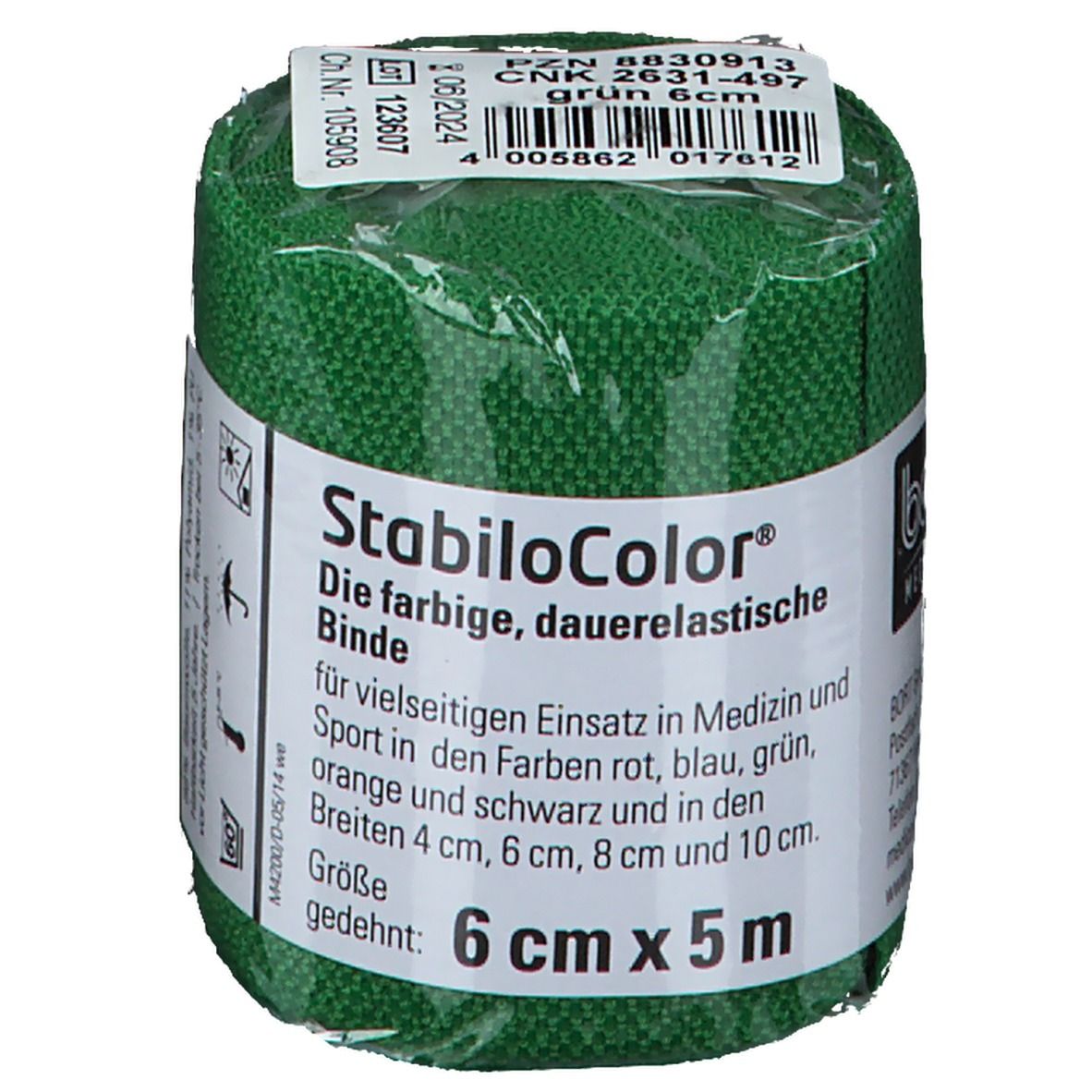 BORT StabiloColor® Binde 6 cm grün