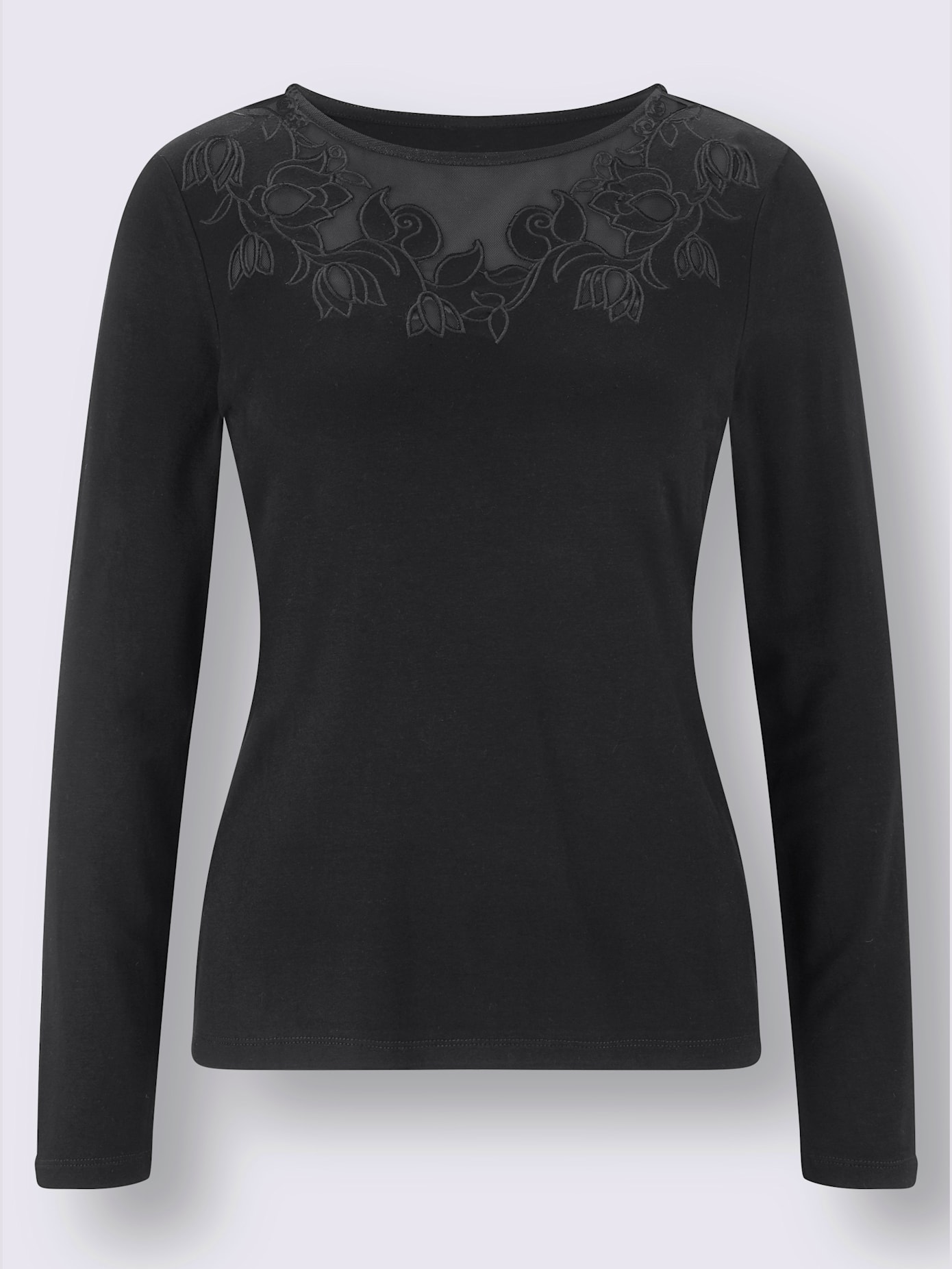 T-shirt à manches longues 95% viscose