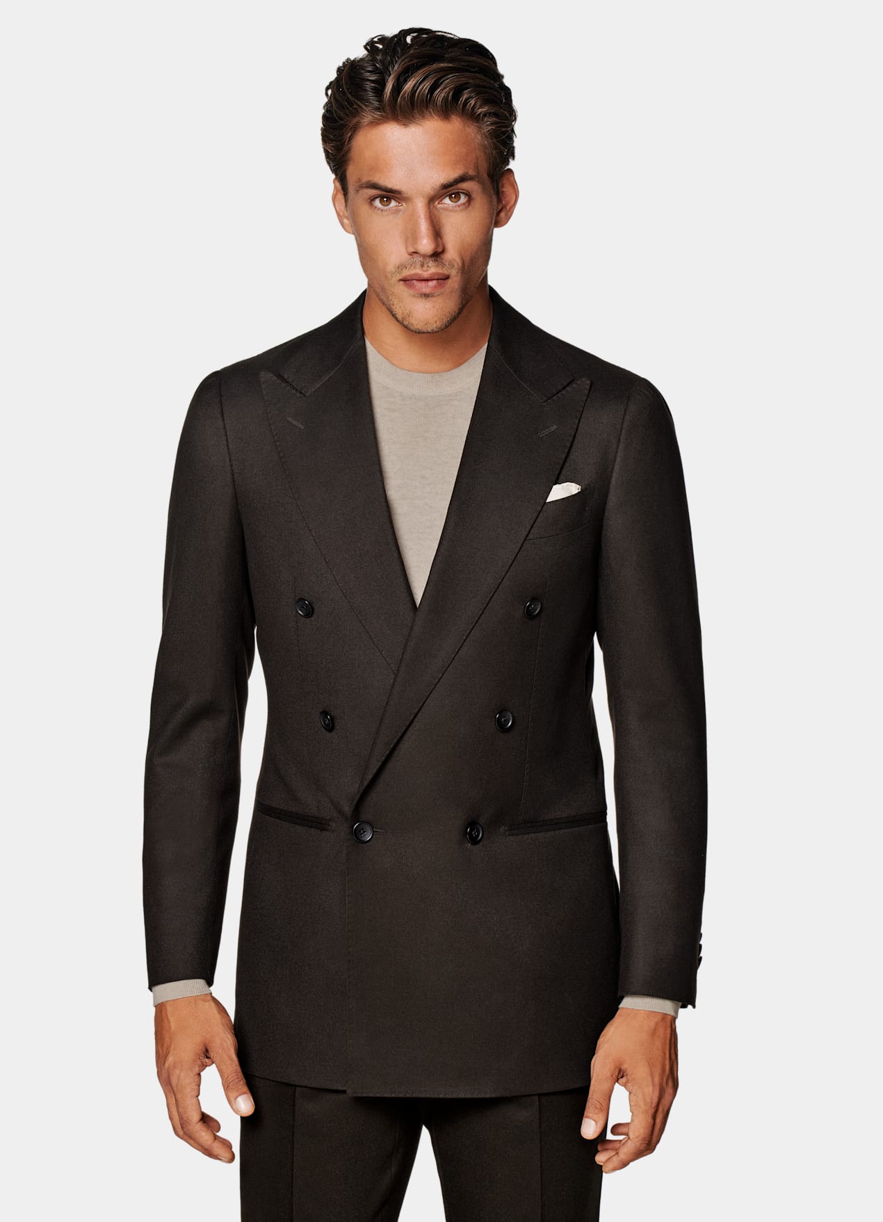 Costume Havana coupe Tailored marron foncé