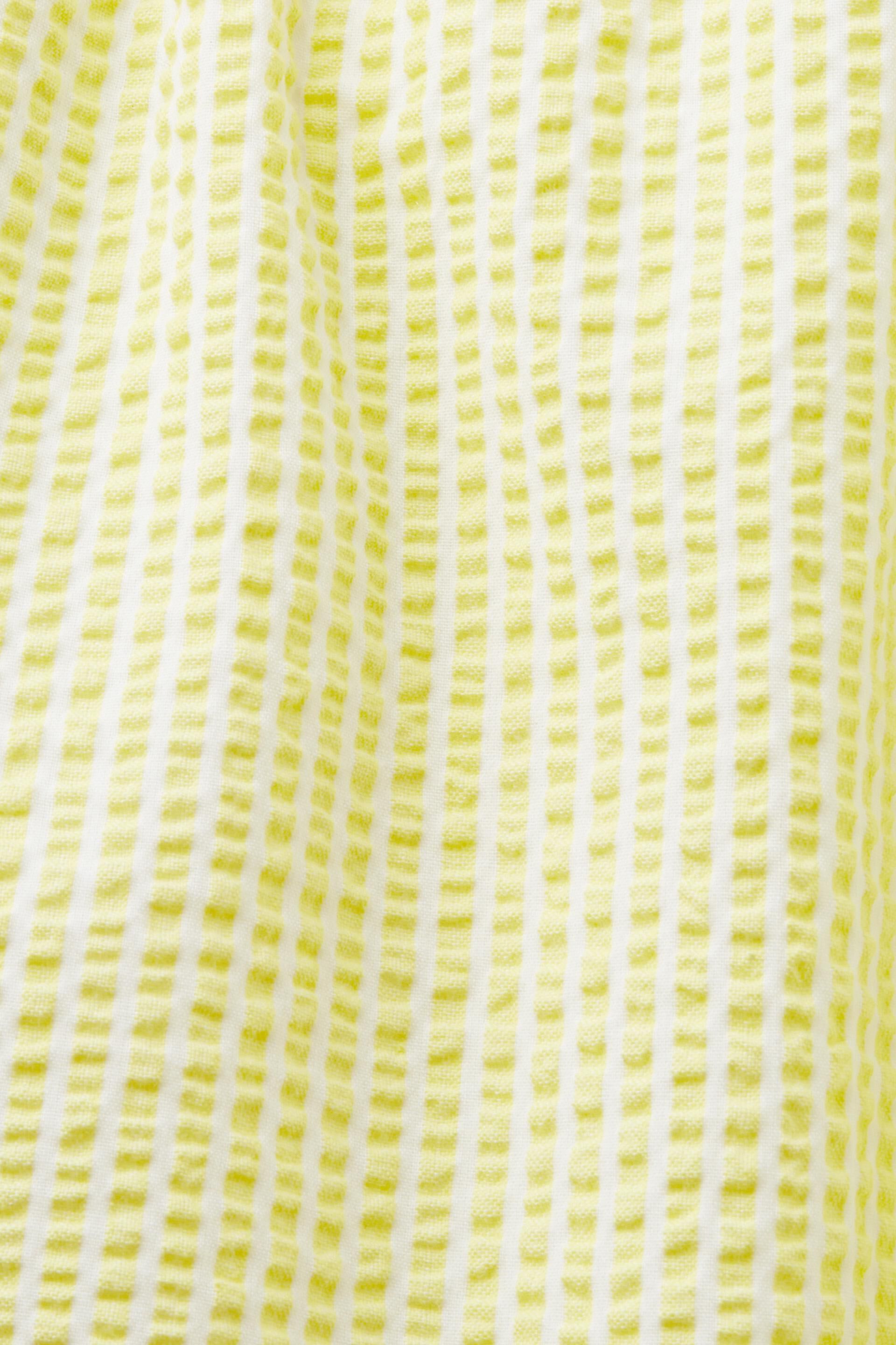 Short de bain texturé animé de rayures