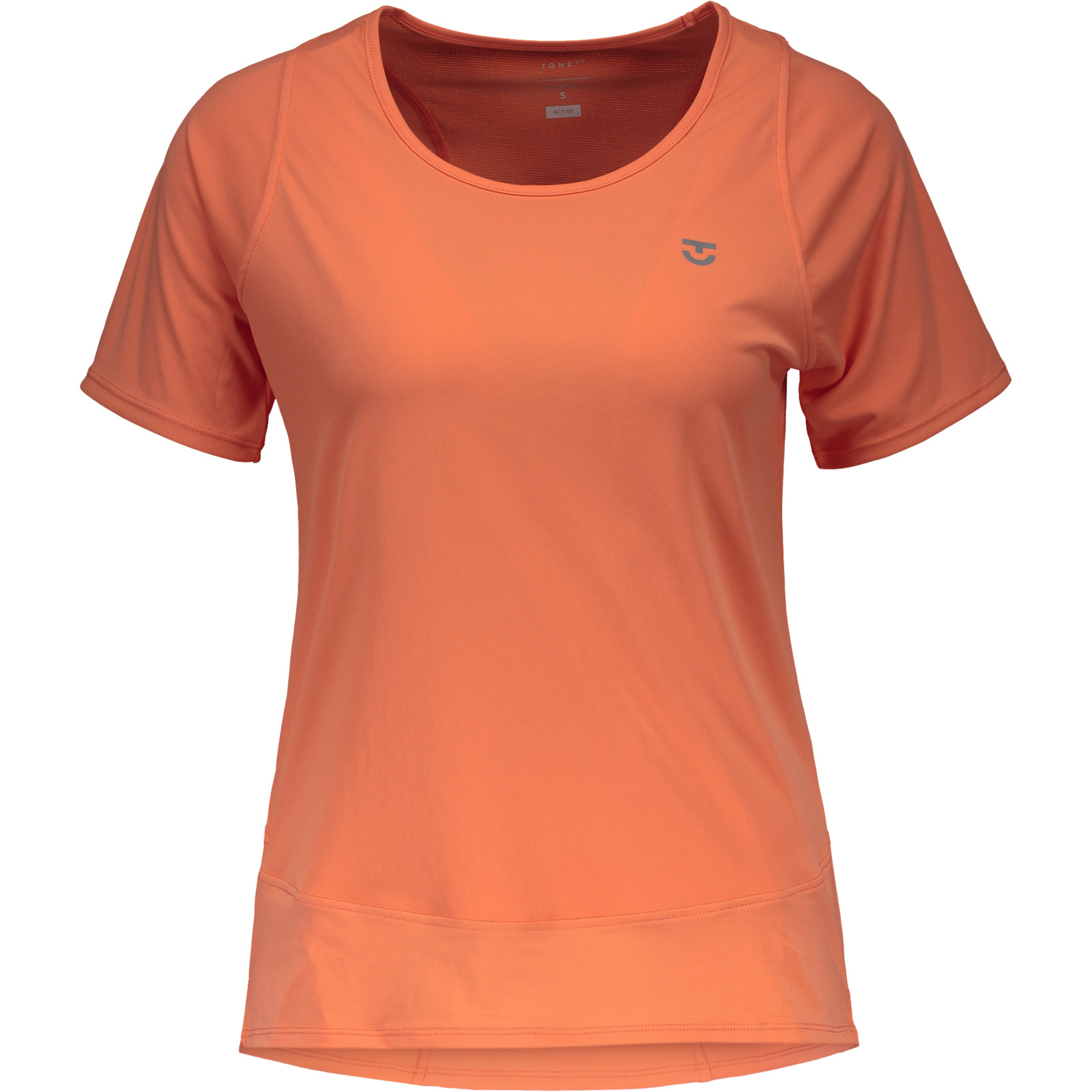 Tone Up Damen-T-Shirt Rise M, koralle