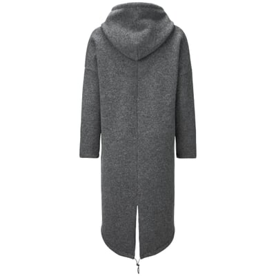 Damen-Walkmantel, Mittelgrau