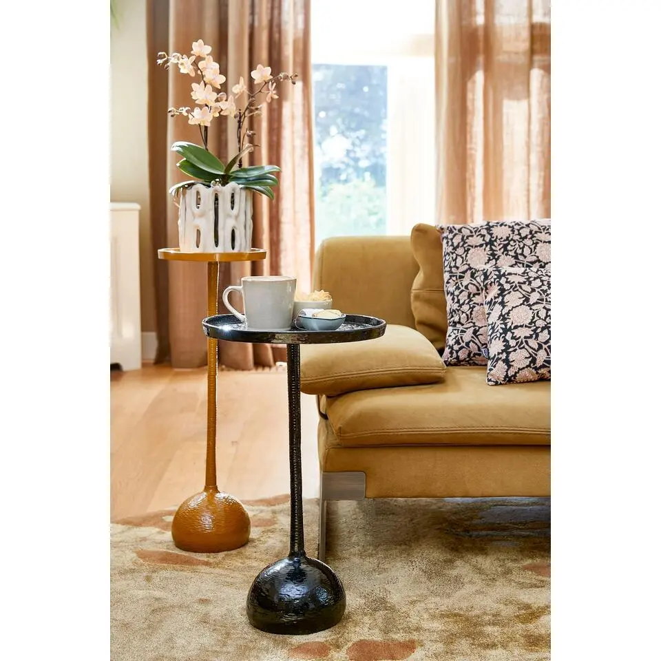 Mica Decorations Colin Bijzettafel - H58 x Ø34 cm - 100% FSC - Zwart
