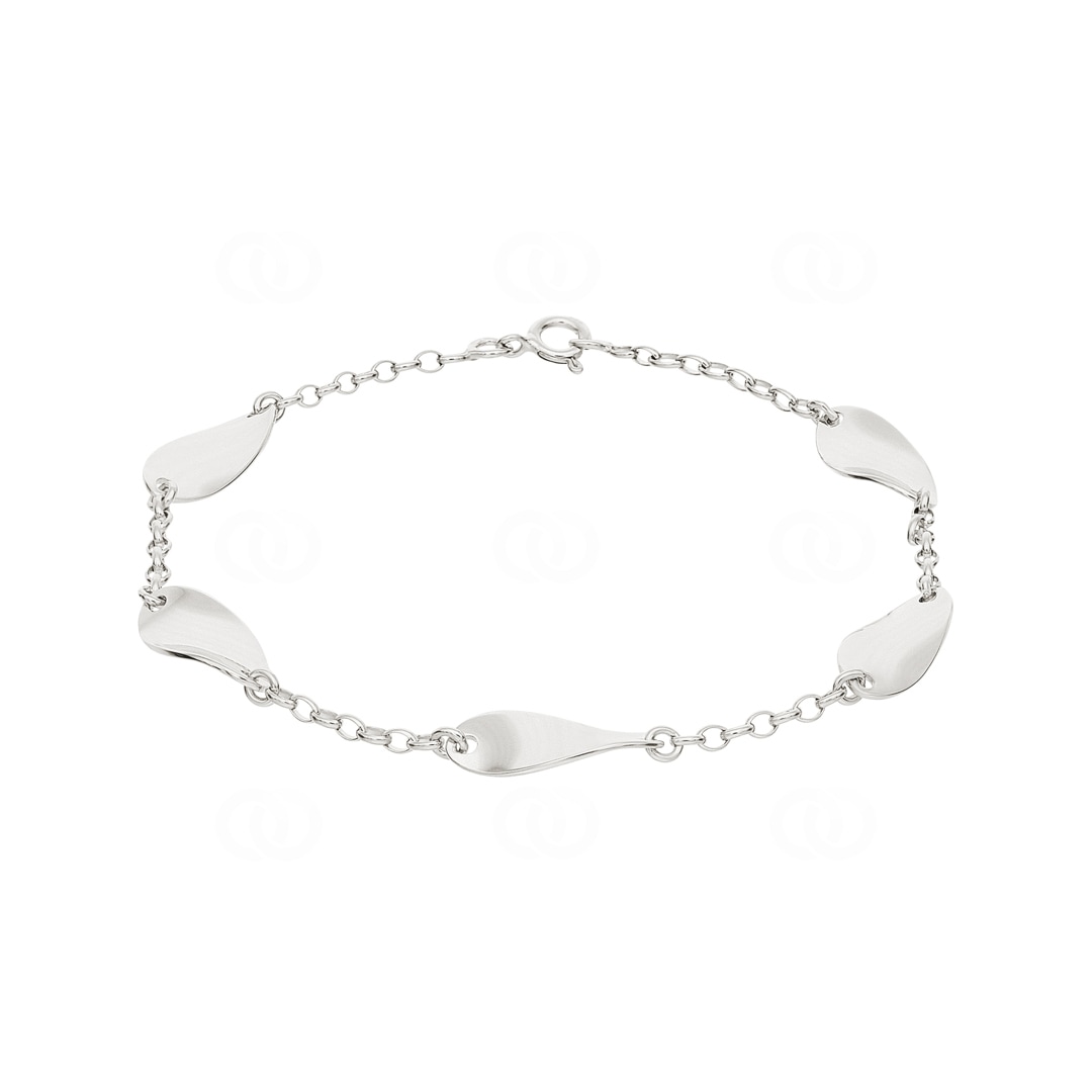 Armband 925 Silber rhodiniert Fantasie 19cm