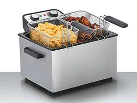 Steba DF 300 - Fritureapparat - 5 liter - 3 kW - rustfrit stål