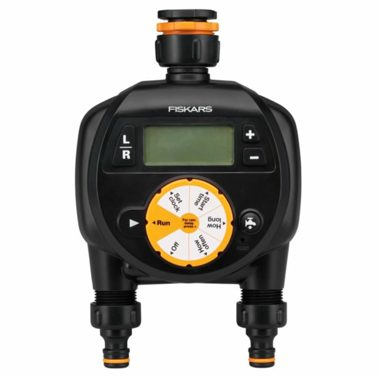 Fiskars 1054792 Watertimer, dubbele uitlaat