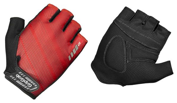 Paire de Gants Courts GripGrab Rouleur Rouge Noir