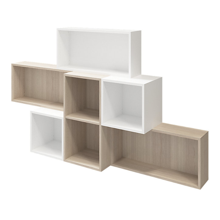 Caisson effet chêne GoodHome Atomia H. 37,5 x L. 75 x P. 20 cm