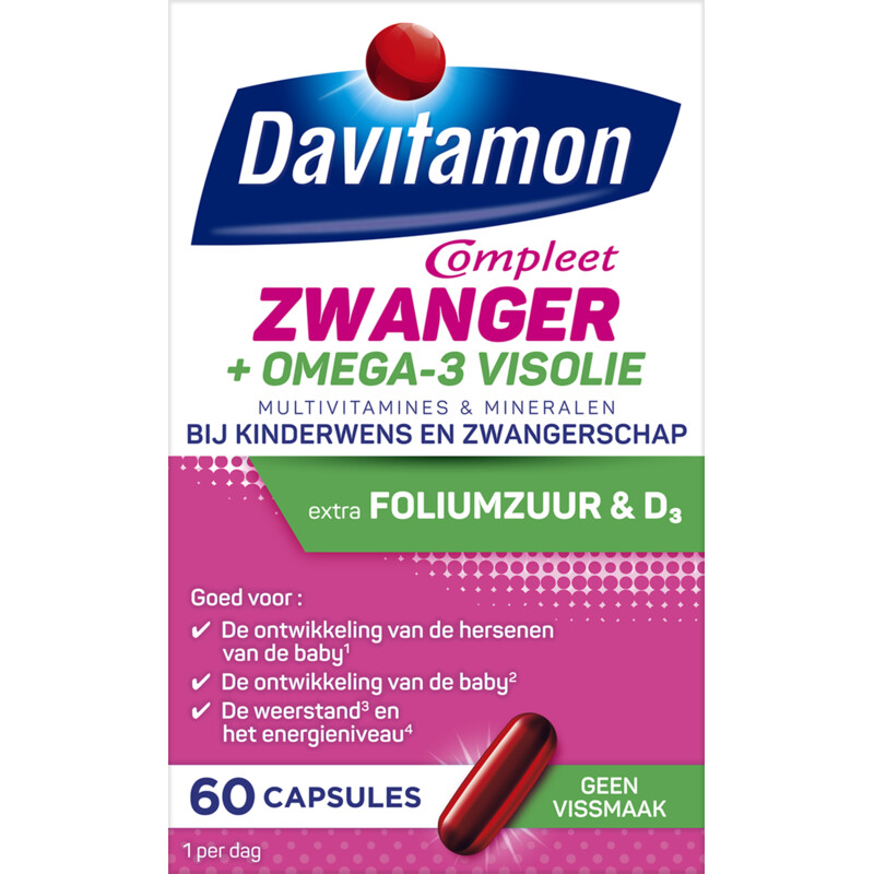 Davitamon Compleet zwanger + omega-3 visolie