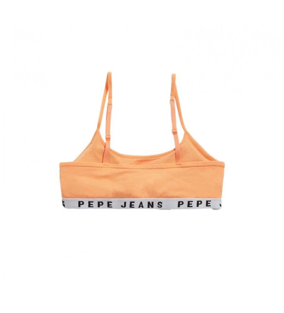 Sutiã laranja liso da Pepe Jeans