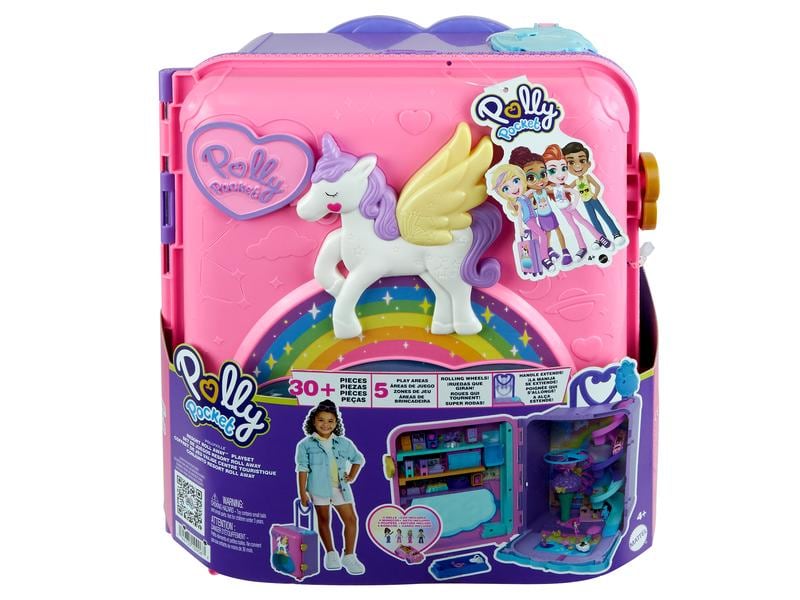 Polly Pocket Spielset Polly Pocket Urlaub im Rollkoffer Spi Spielset und Aufbewahrungsmöglichkeit in einem