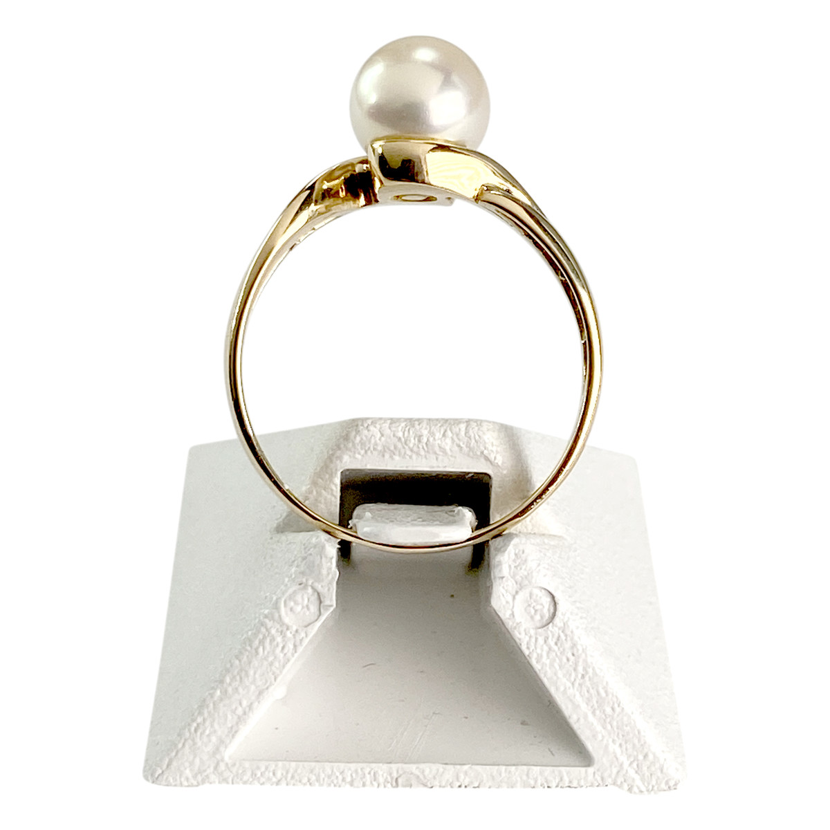 Bague d'occasion or 750 jaune perle de culture