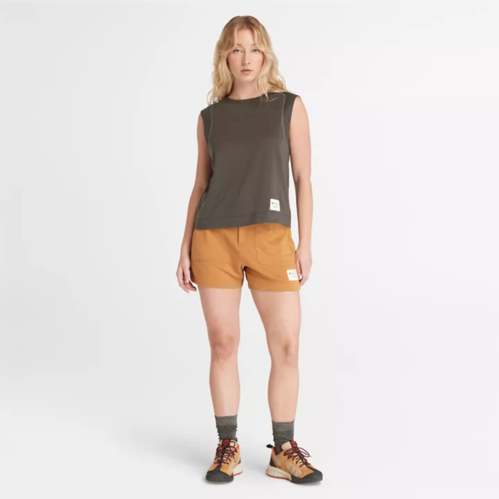 Haut sans manches Timberland x Icebreaker en laine mérinos pour femme en gris foncé