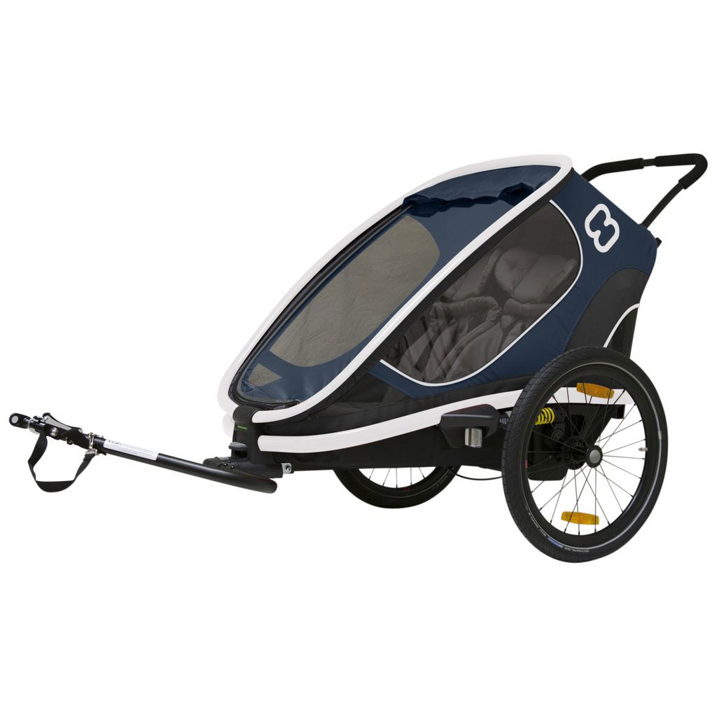 hamaxhamax   Outback 2in1 Fahrradanhänger navy/weiss