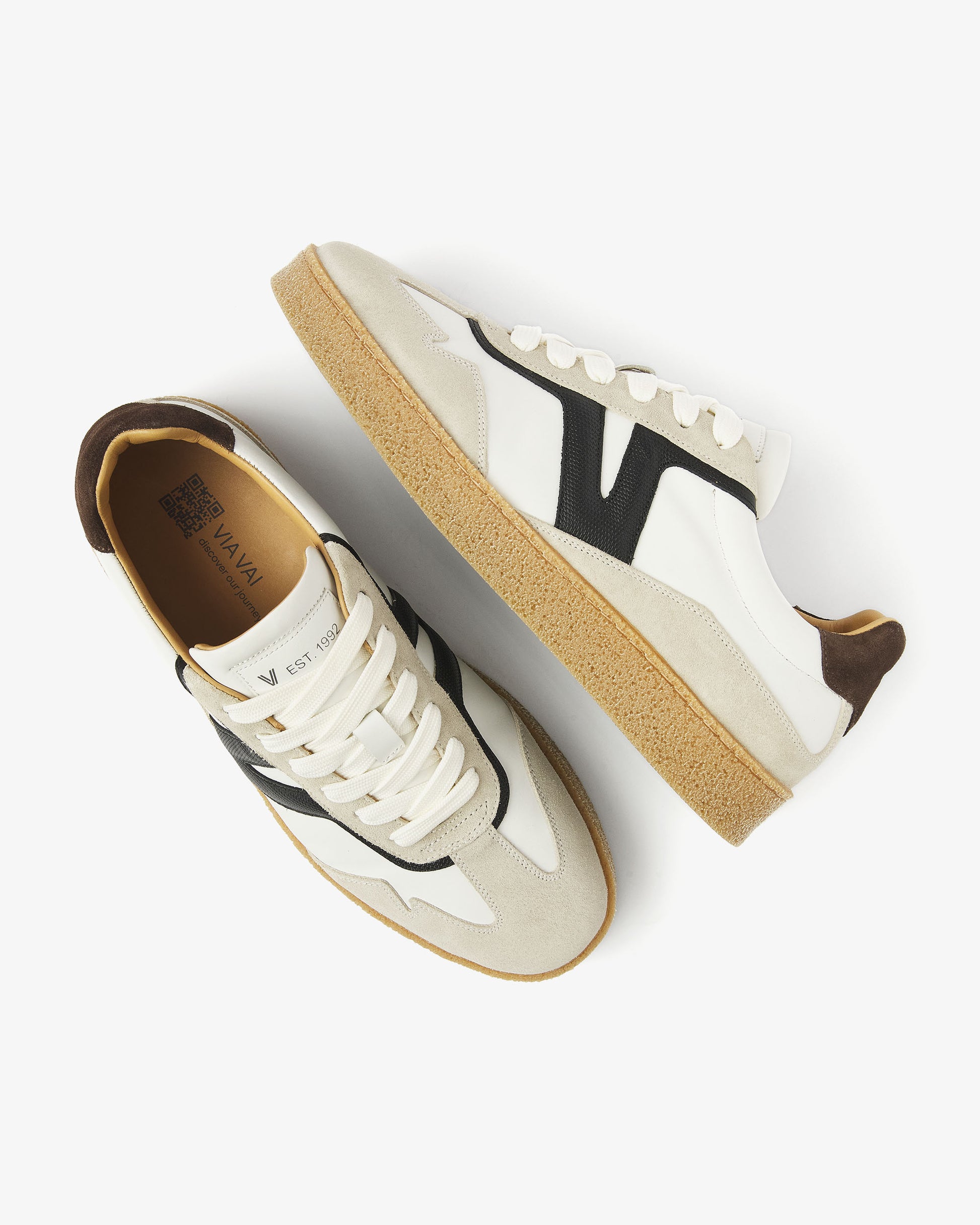 VIA VAI witte heren sneakers Zane Dexter