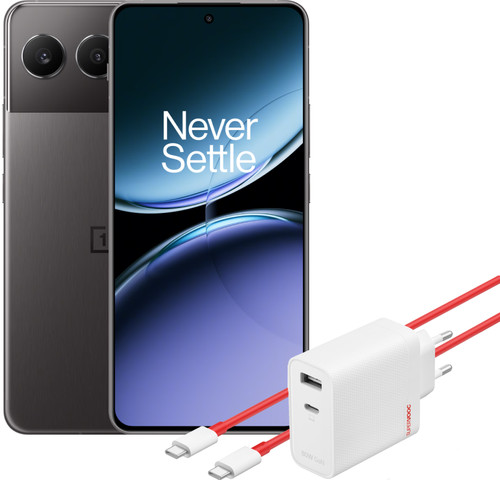 OnePlus Nord 4 512GB Zwart 5G + OnePlus SuperVOOC Oplader 80W met 2 Poorten