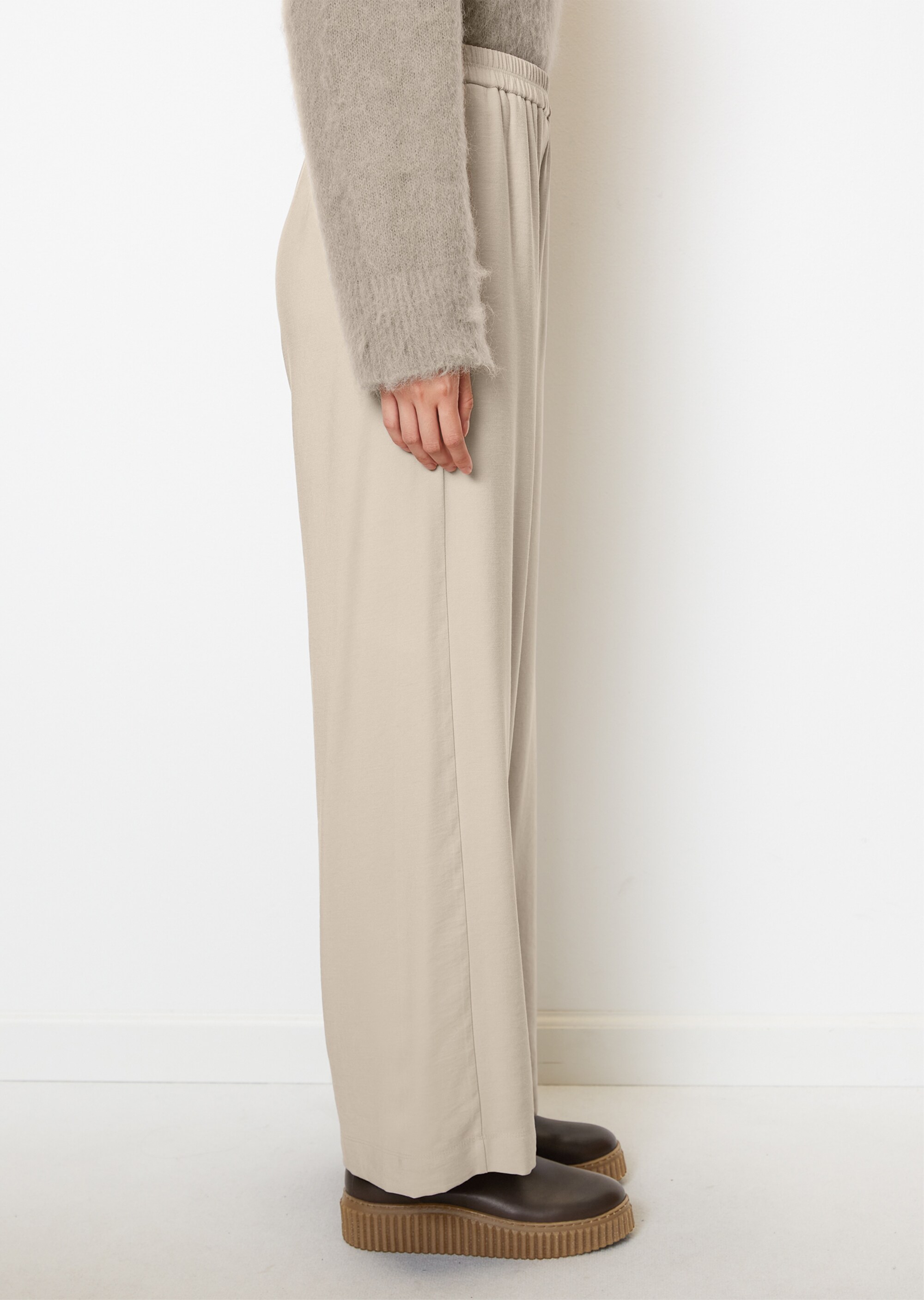 Wide Leg Pants mit Gummibund aus LENZING™ ECOVERO™