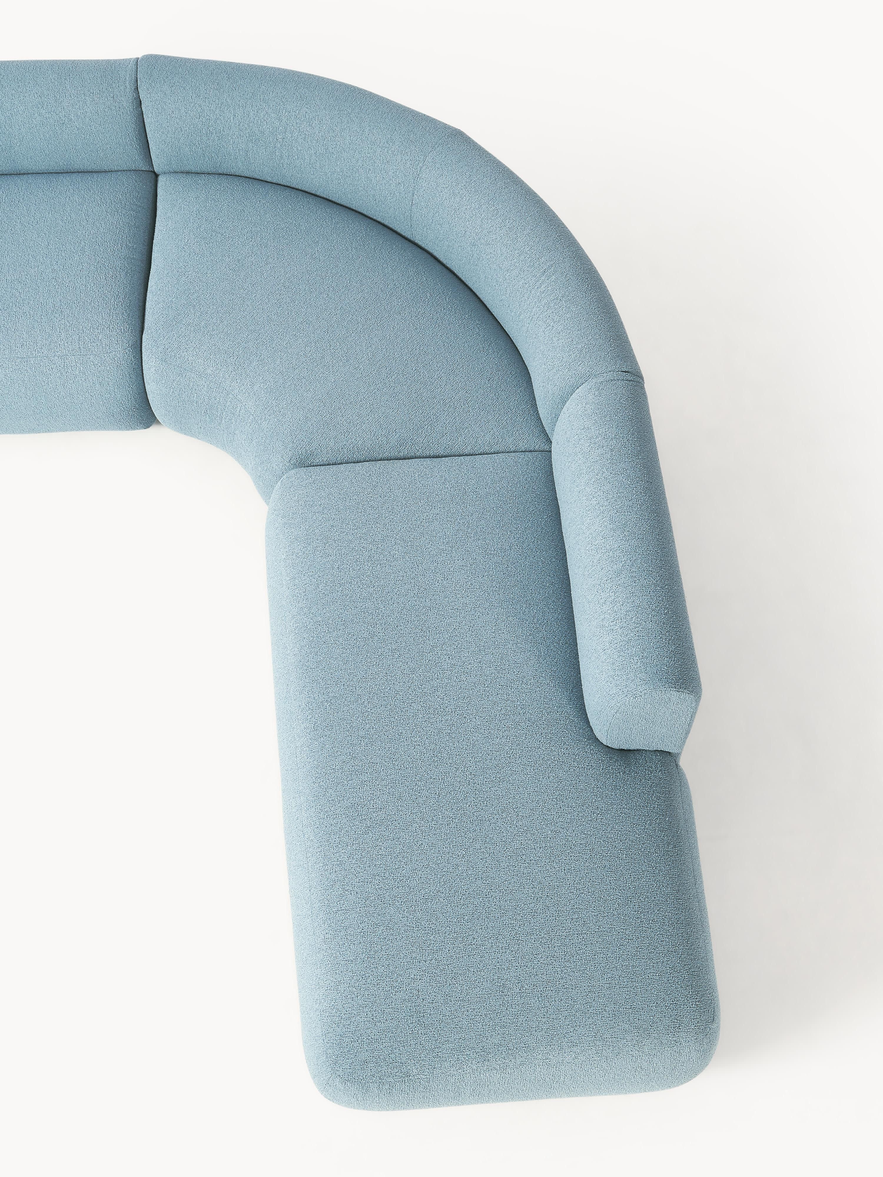 Modulaire bouclé hoekbank Sofia (4-zits)