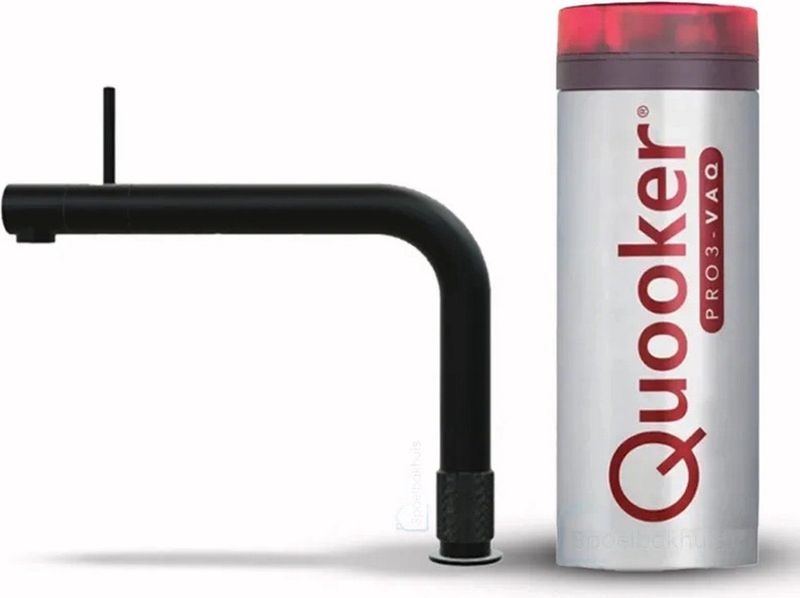 Quooker PRO3 - Koud Warm Kokend-Water-Kraan - Zwart - 3 Liter