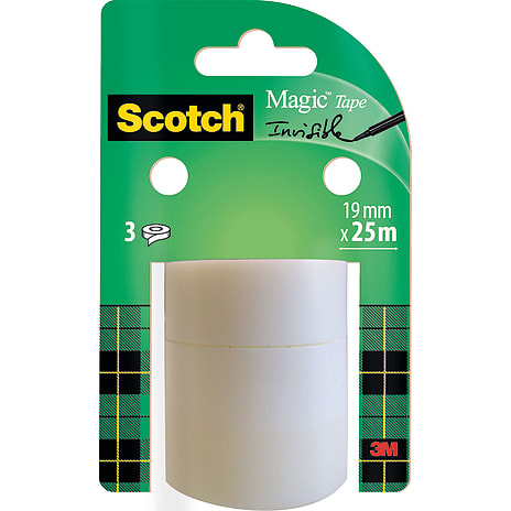 3M Scotch Magic Tape 19 mm x 15 m - 3 ruller