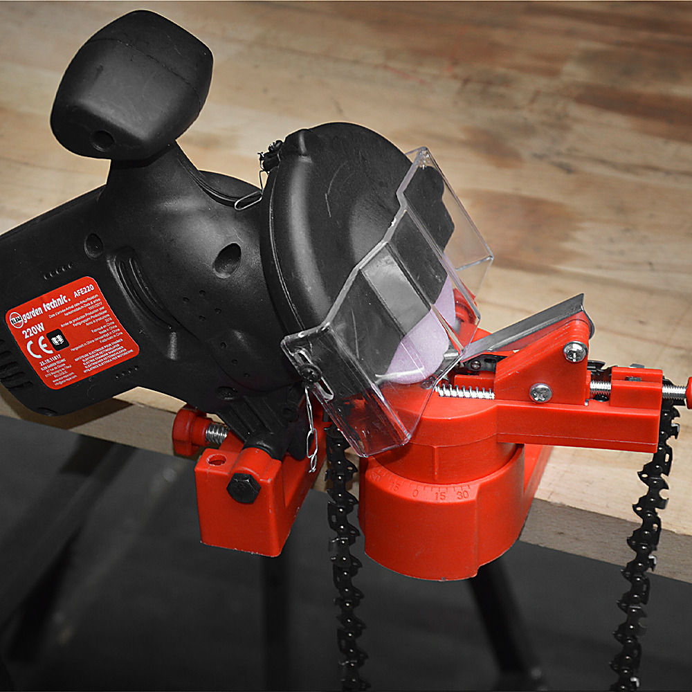 Affûteur de chaîne 220w - meule diamètre 100mm - elem garden