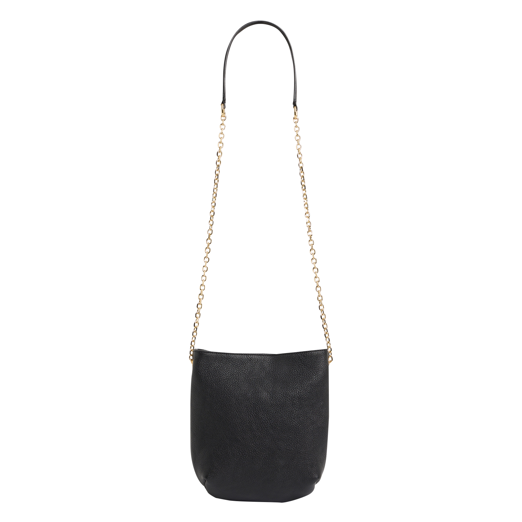MINI CHARLOTTE - Sac bandoulière en cuir | Noir