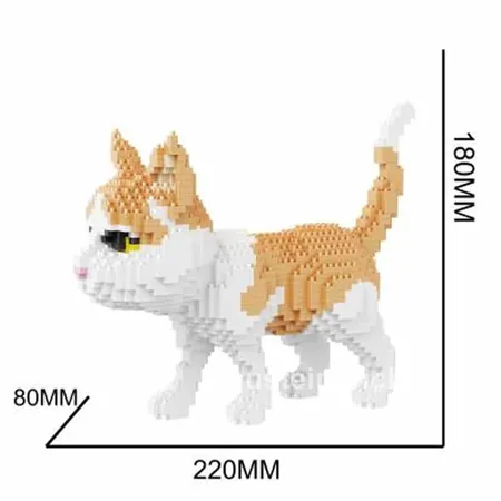 Balody Katze rot-weiß, 1390 Teile