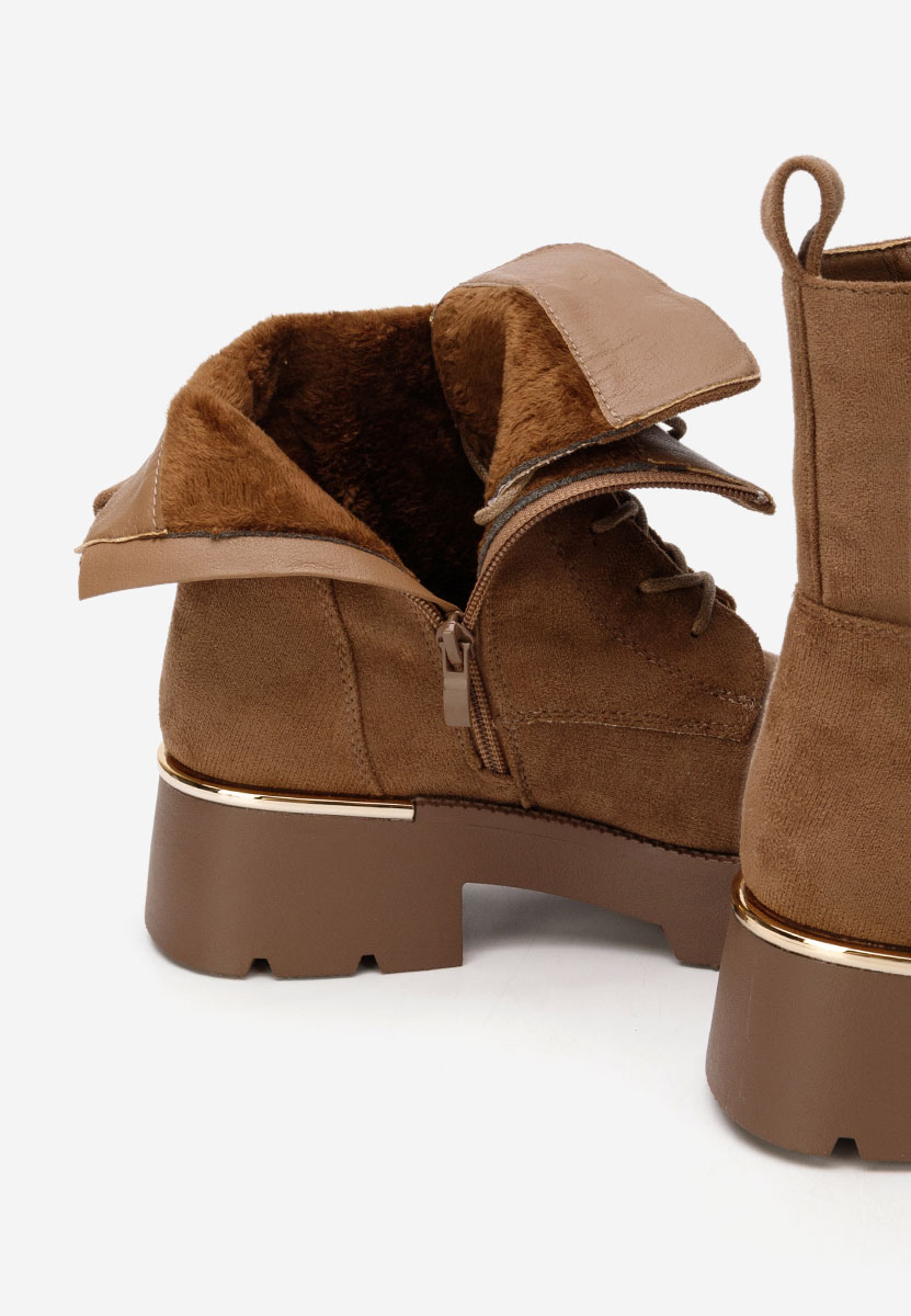 Bottines à lacets femme brunes Maxine V2