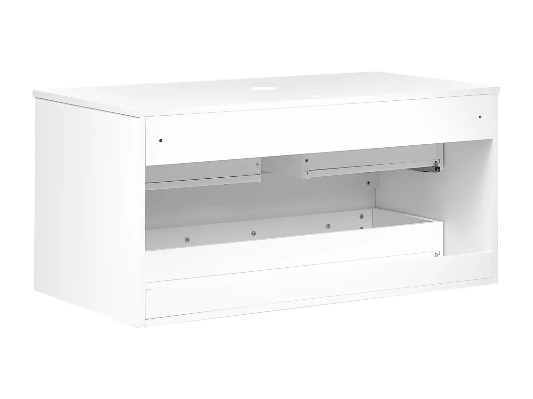 Meuble lavabo mural QUINTELA 100 cm 52 cm 48 cm Blanc