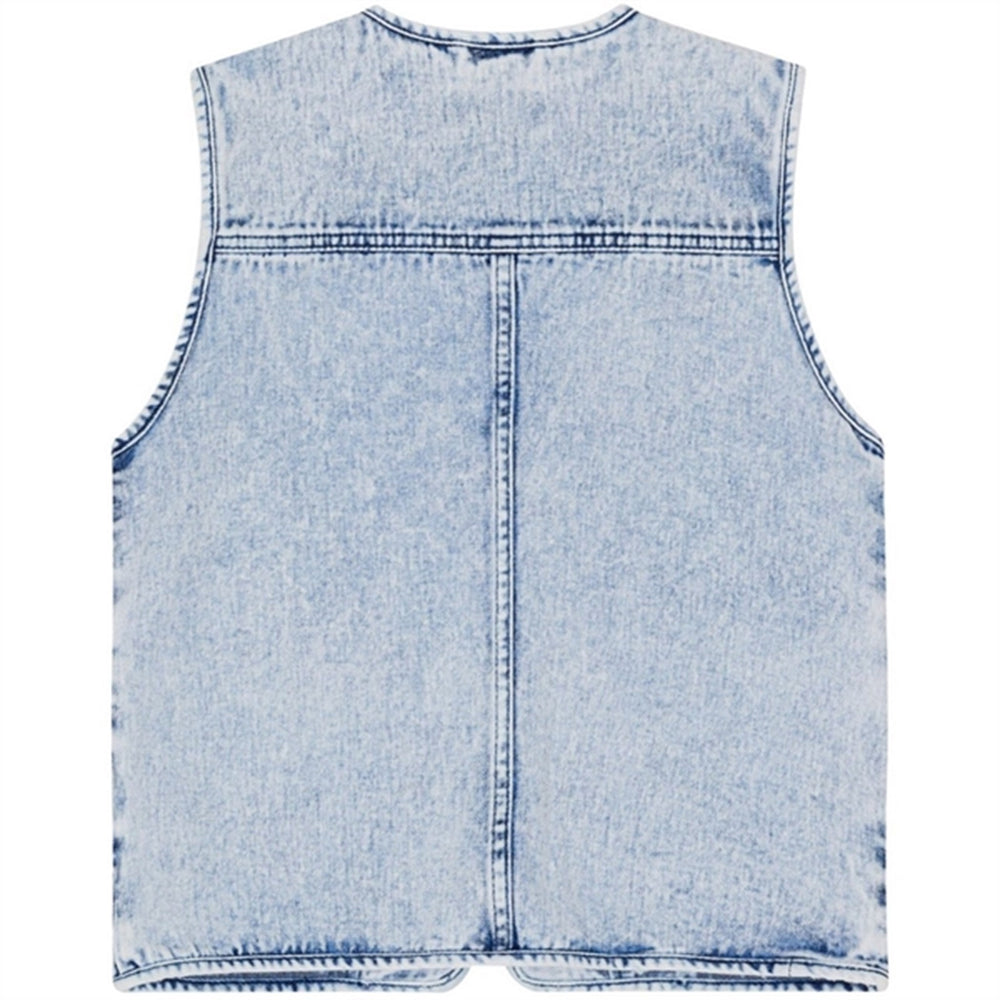 Light Stone Denim Haikon Vest - Molo → Luksusbaby.dk