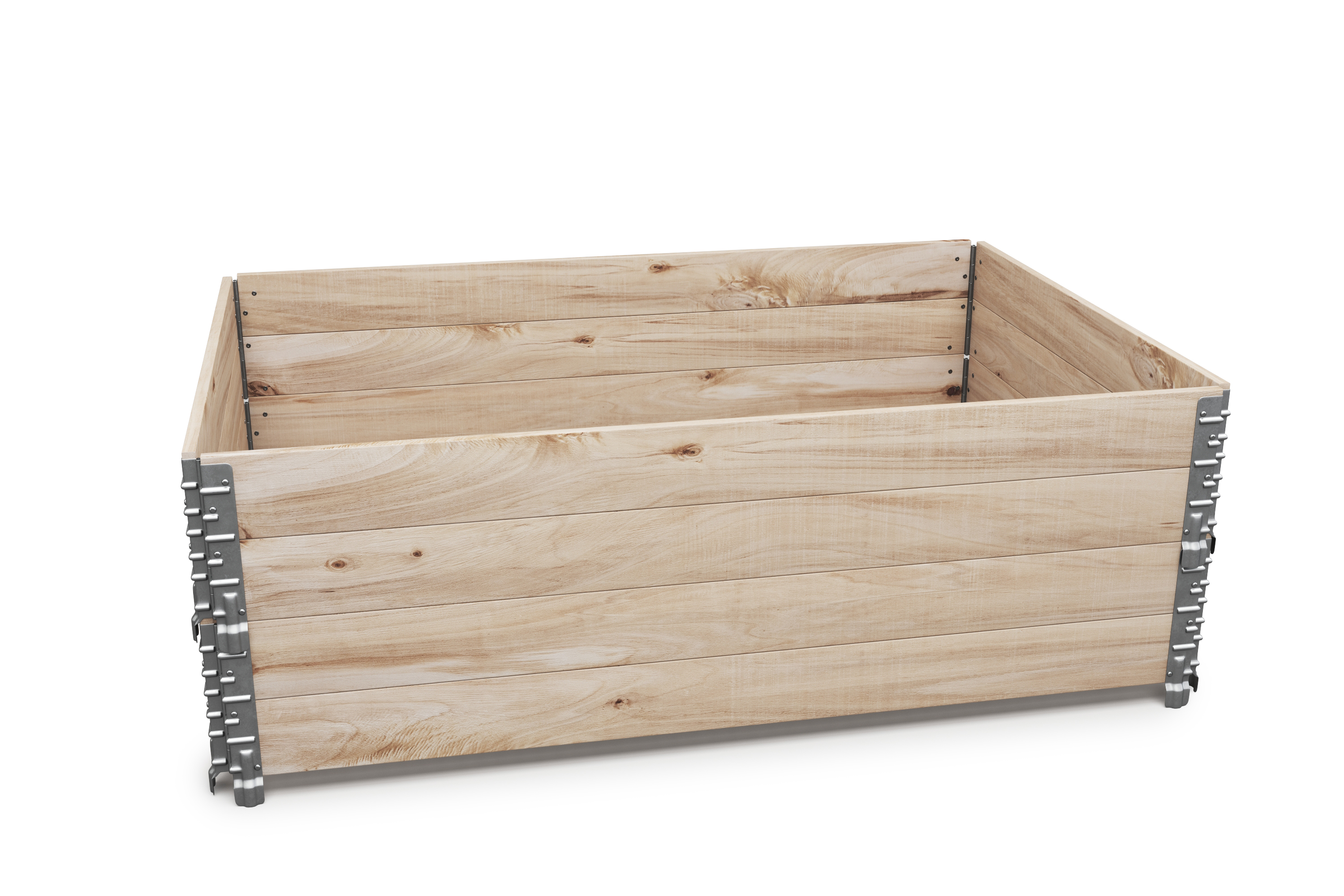 Faltrahmen für Hochbeet Holz 120 x 80 x 20 cm 2er Set
