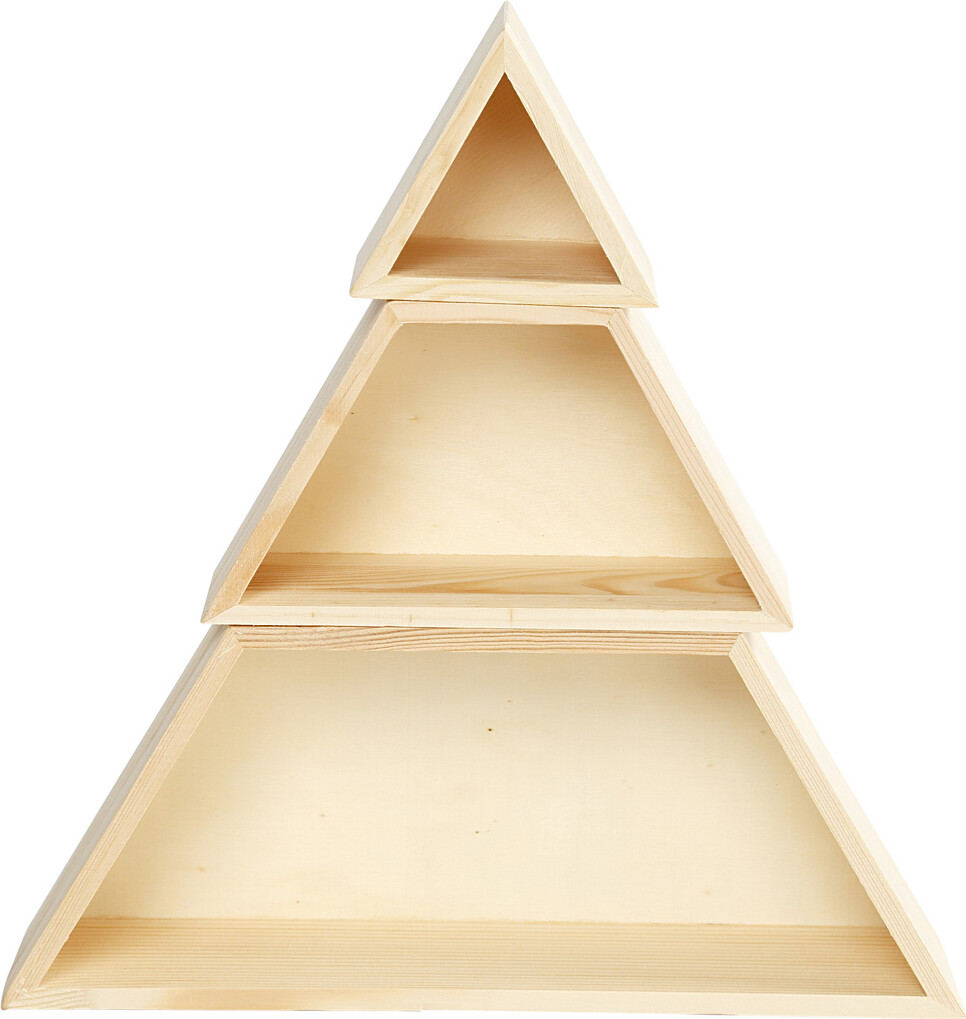 Bogkasser - H 8+10+12 CM - B 9+18+29 CM
