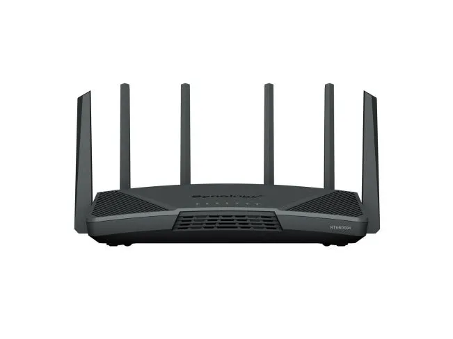 Synology RT6600AX - Trådløs router 4-port switch - 1GbE, 2.5GbE - WAN-porte: 2 - Wi-Fi 6 - Tri-Band